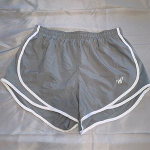 Grey Varsity Athletic Shorts